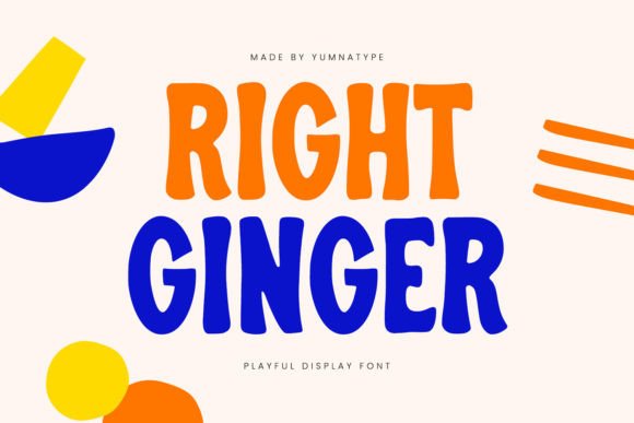 Discover Right Ginger: A Playful Display Font for Impactful Designs