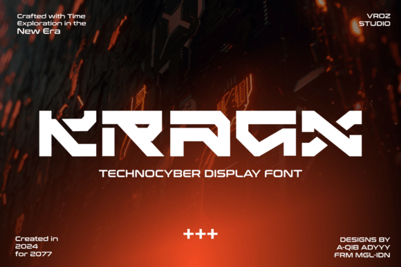 Kragx: The Futuristic Display Font for Bold Creators