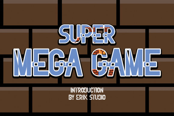 Super Mega Game: A Display Font for Bold Creative Statements