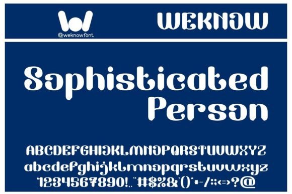 Unveiling Sophisticated Person: A Font for Polished Design